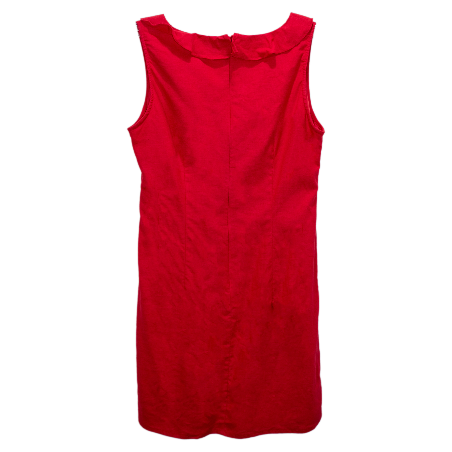 Mary McFadden Collection Red Shift Dress - Size 10