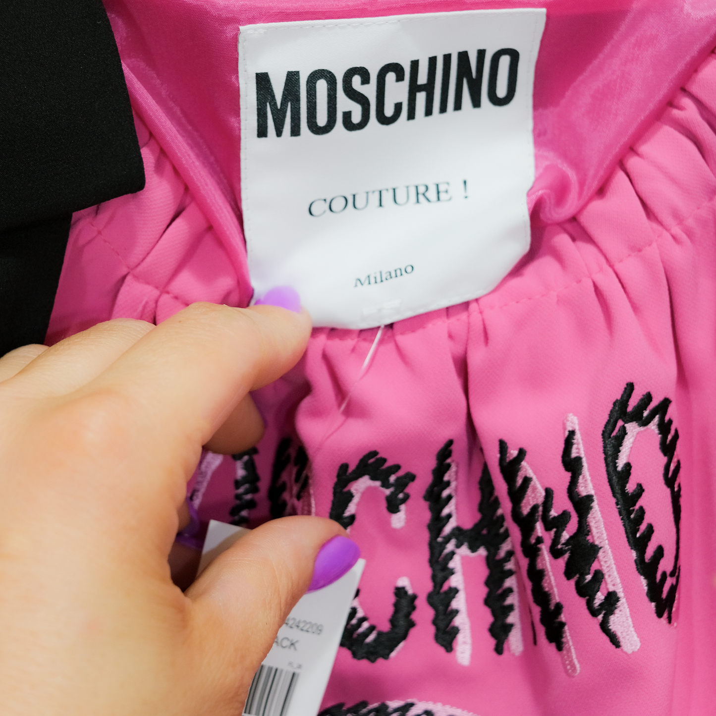 Pink Moschino Dress - Medium Size 38 -New with Tags