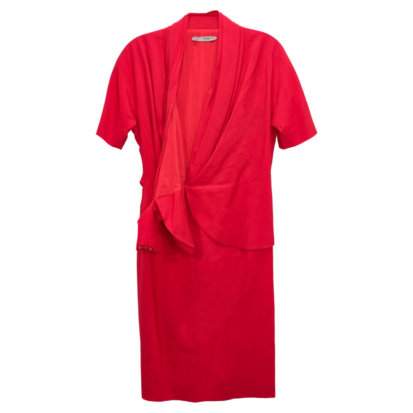 Ports 1961 Red Wrap Dress - Size SM