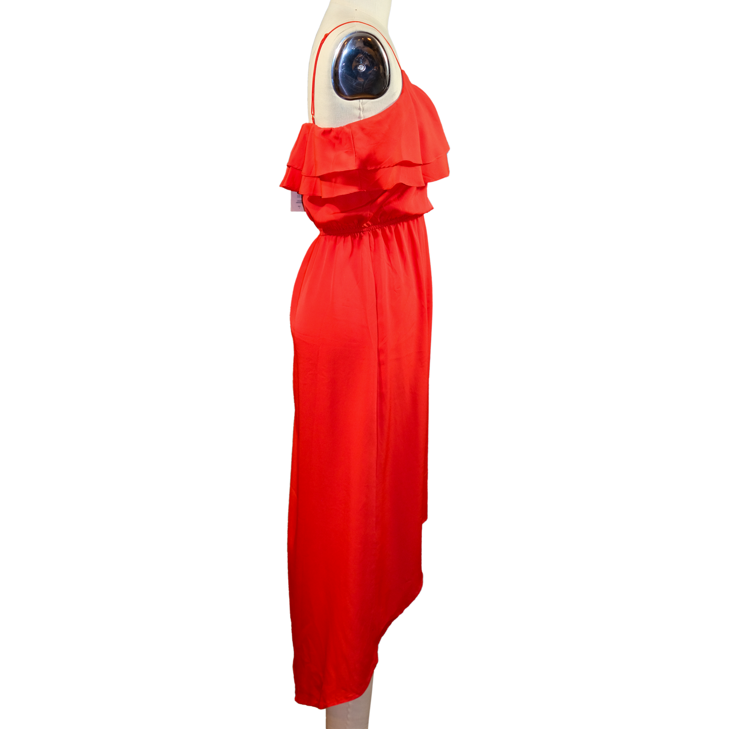 Pre-owned Olive & Oak Red Spaghetti Strap Dress - Size SM