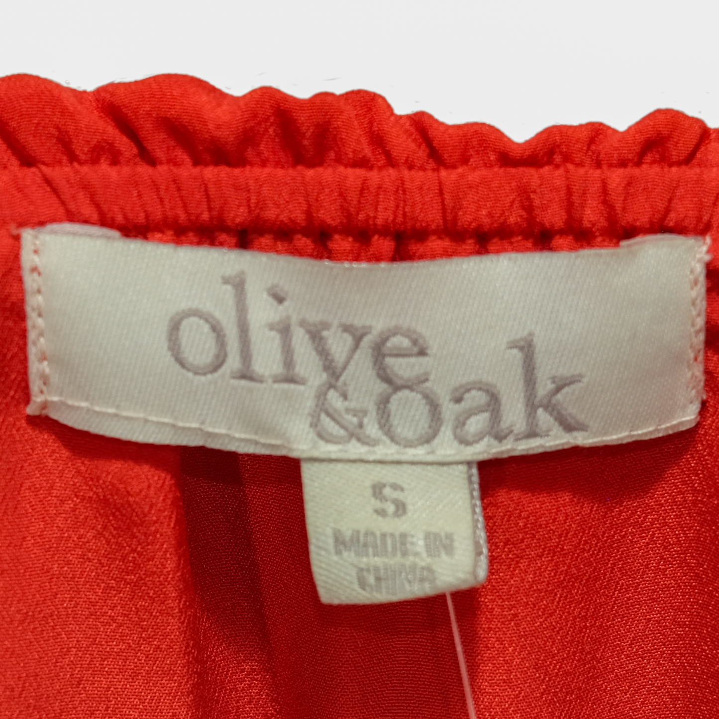 Pre-owned Olive & Oak Red Spaghetti Strap Dress - Size SM
