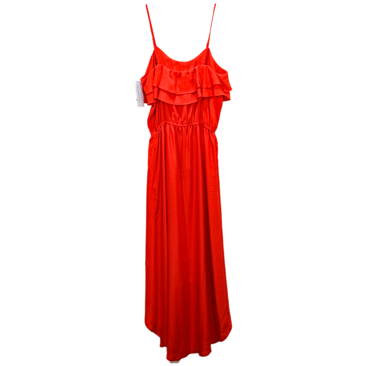 Pre-owned Olive & Oak Red Spaghetti Strap Dress - Size SM