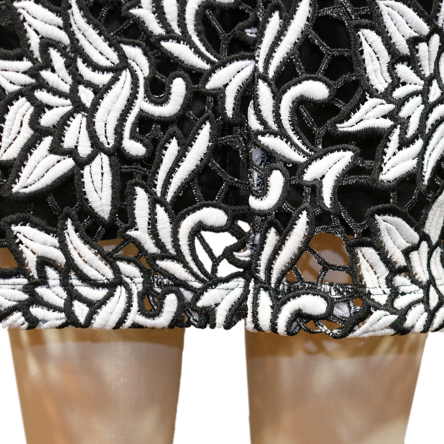 Pre-owned Sam Edelman Floral Crochet Lace Racer Back Shift Dress - Size XS