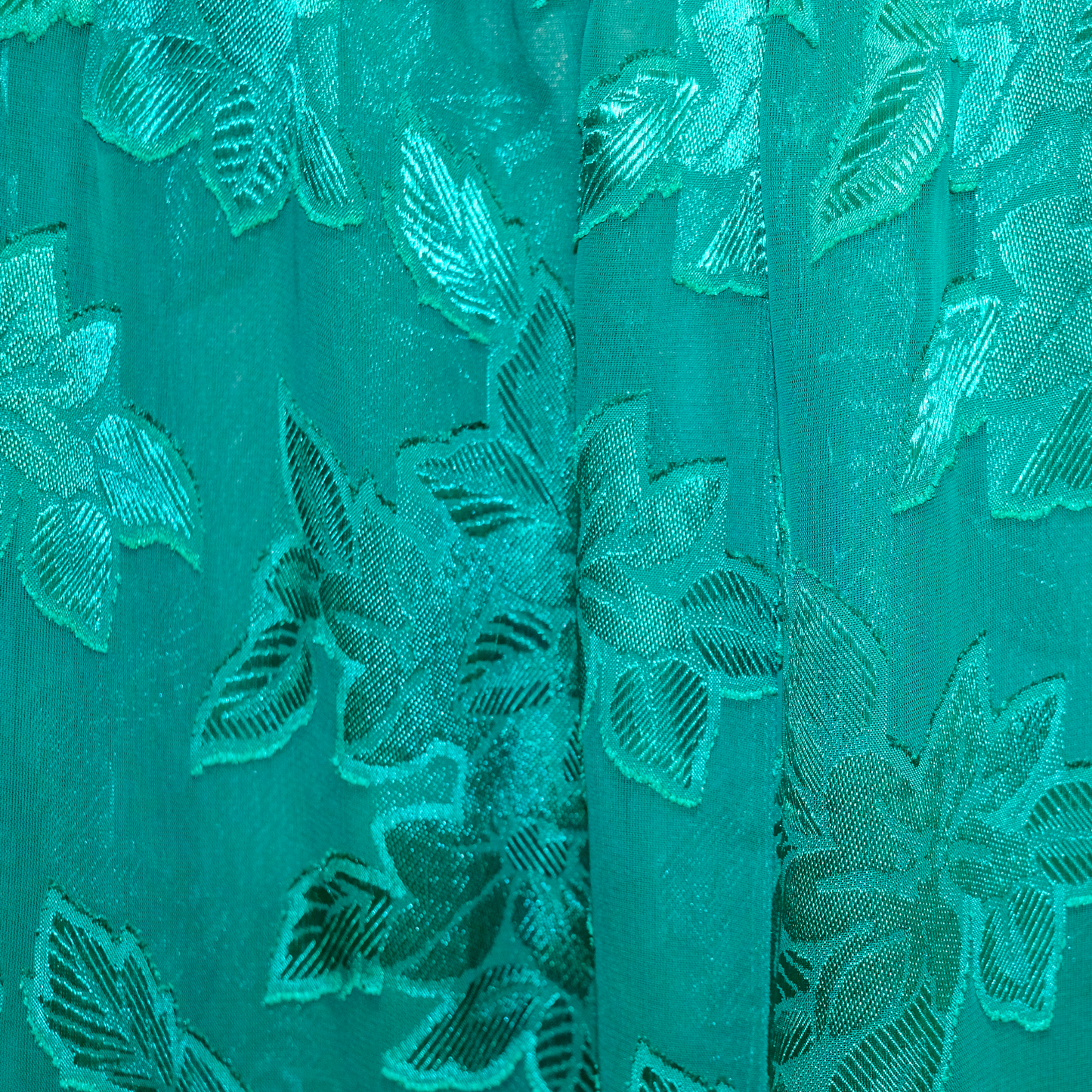 Vintage Victoria's Secret Sheer Green Satin Burnout Pants - Size XL