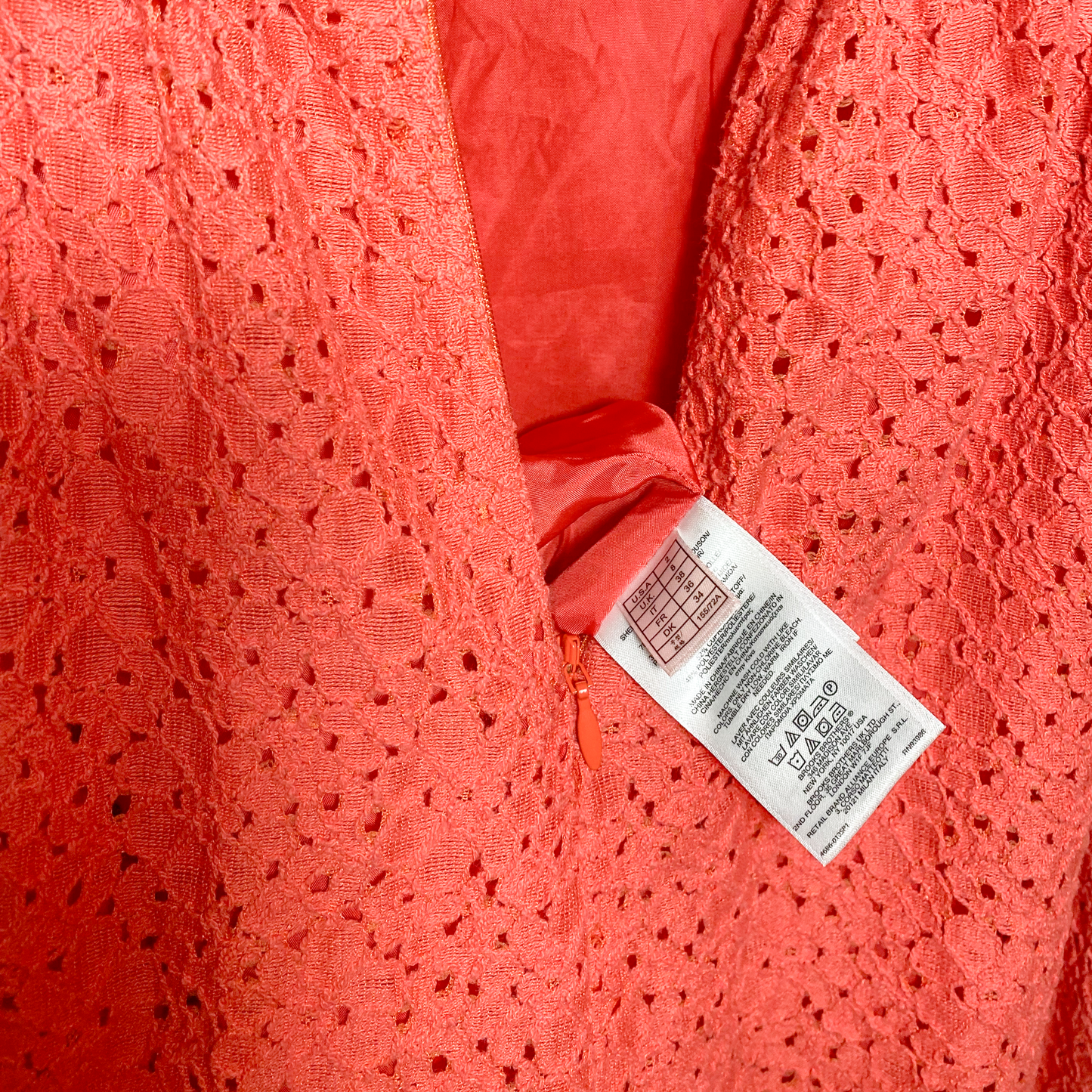 Brooks Brothers Red Fleece Label - Pink Eyelet Dress - Size 2