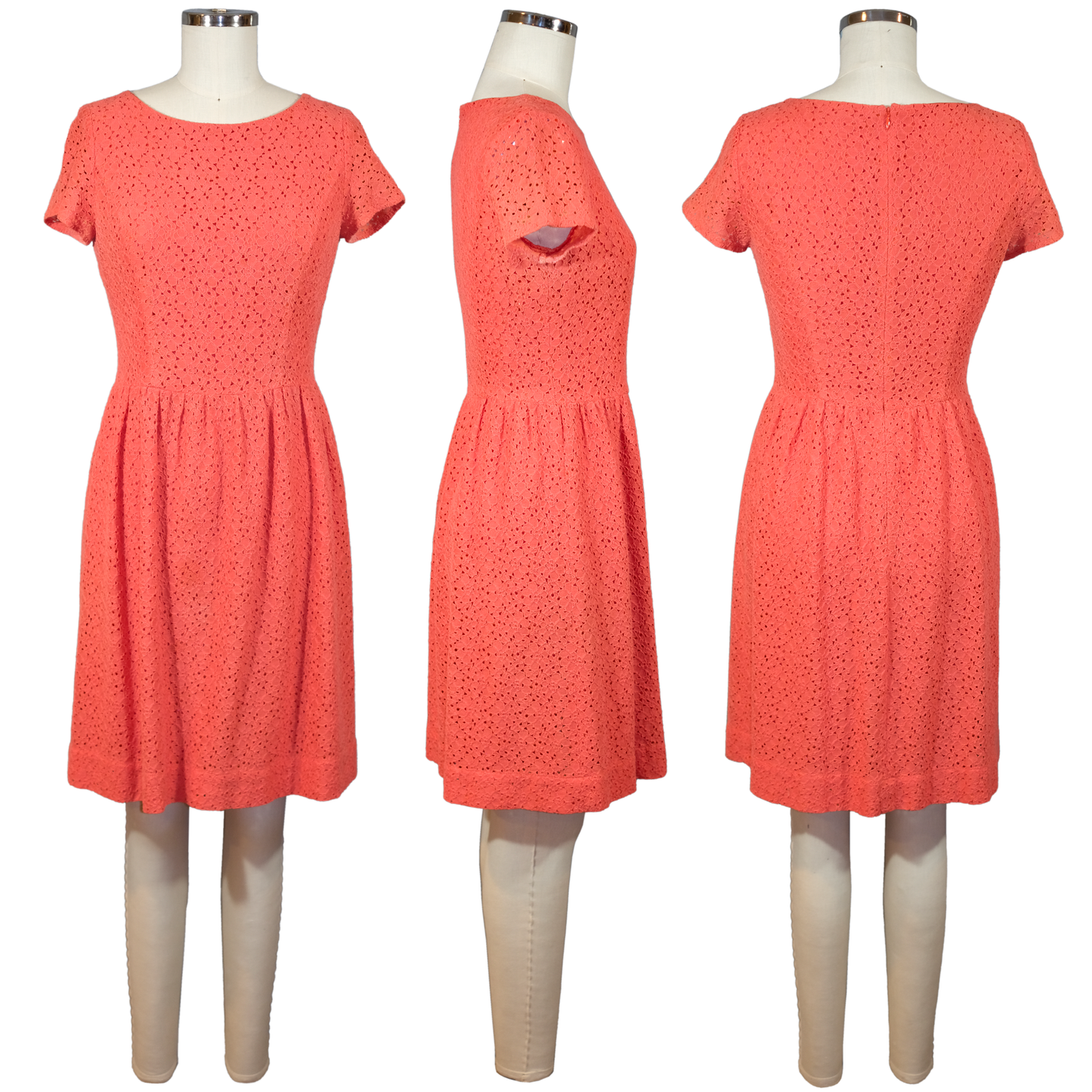 Brooks Brothers Red Fleece Label - Pink Eyelet Dress - Size 2