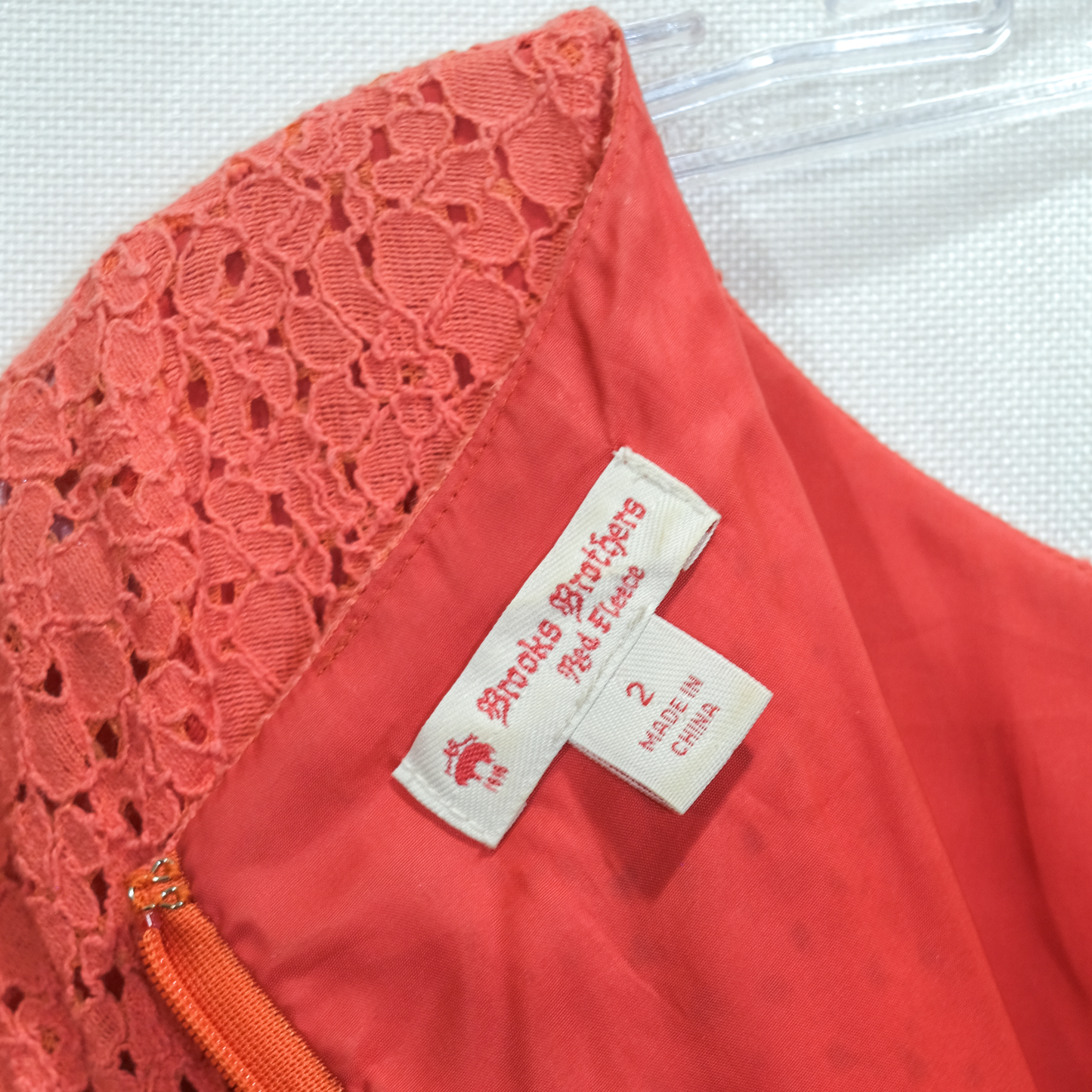Brooks Brothers Red Fleece Label - Pink Eyelet Dress - Size 2