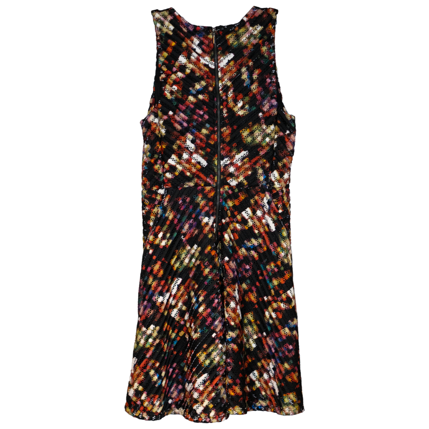 Pre-owned Mossimo Rainbow Knit Fit and Flare Dress - Size MD