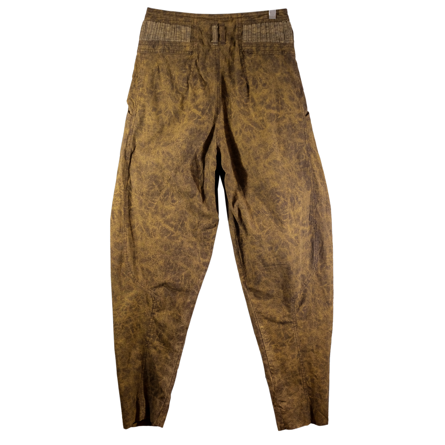 Vintage 80's Z. Cavaricci Acid Washed Brown Parachute Pants - Size 28 - SM