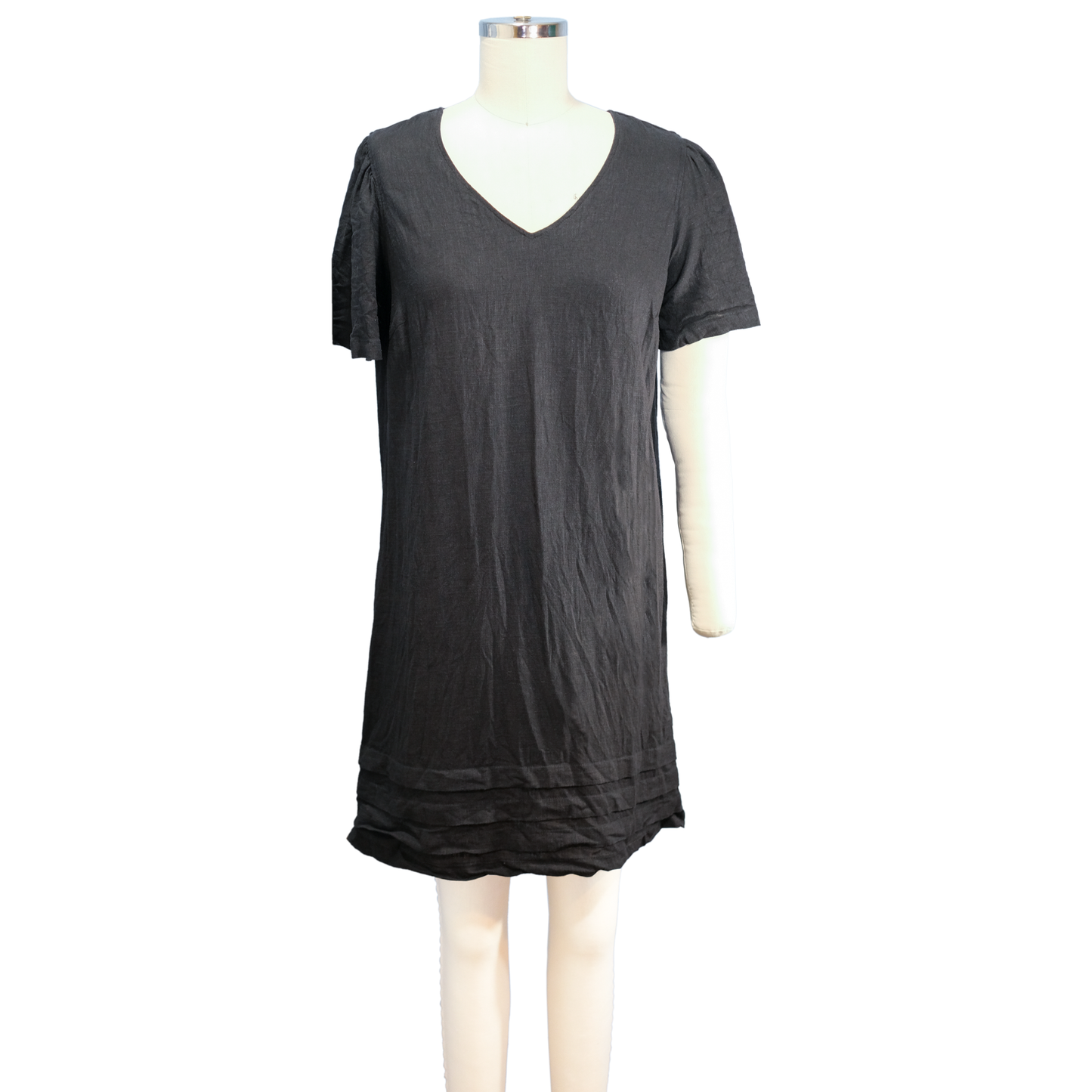 Nicole Miller Original Black Linen Dress Size - Size MD - Pre-owned