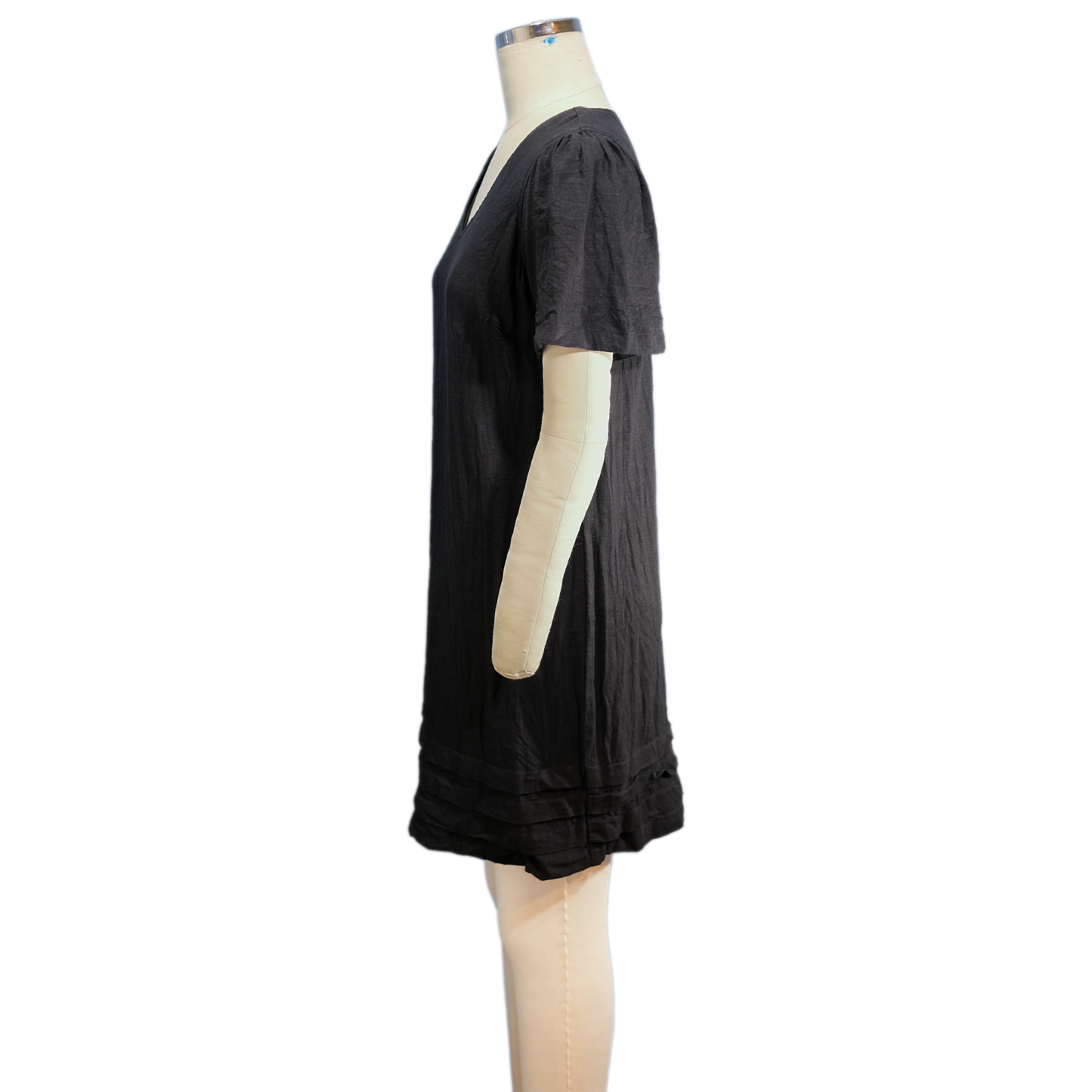 Nicole Miller Original Black Linen Dress Size - Size MD - Pre-owned