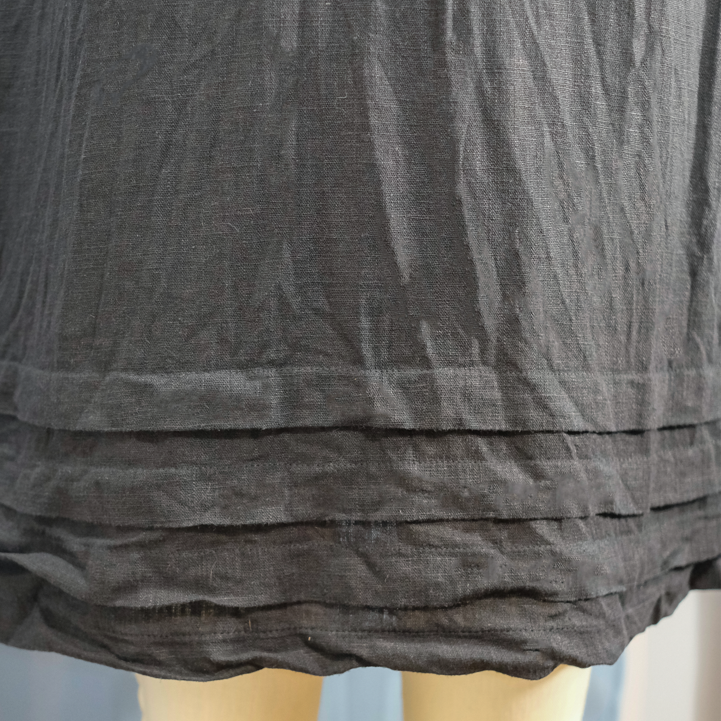 Nicole Miller Original Black Linen Dress Size - Size MD - Pre-owned