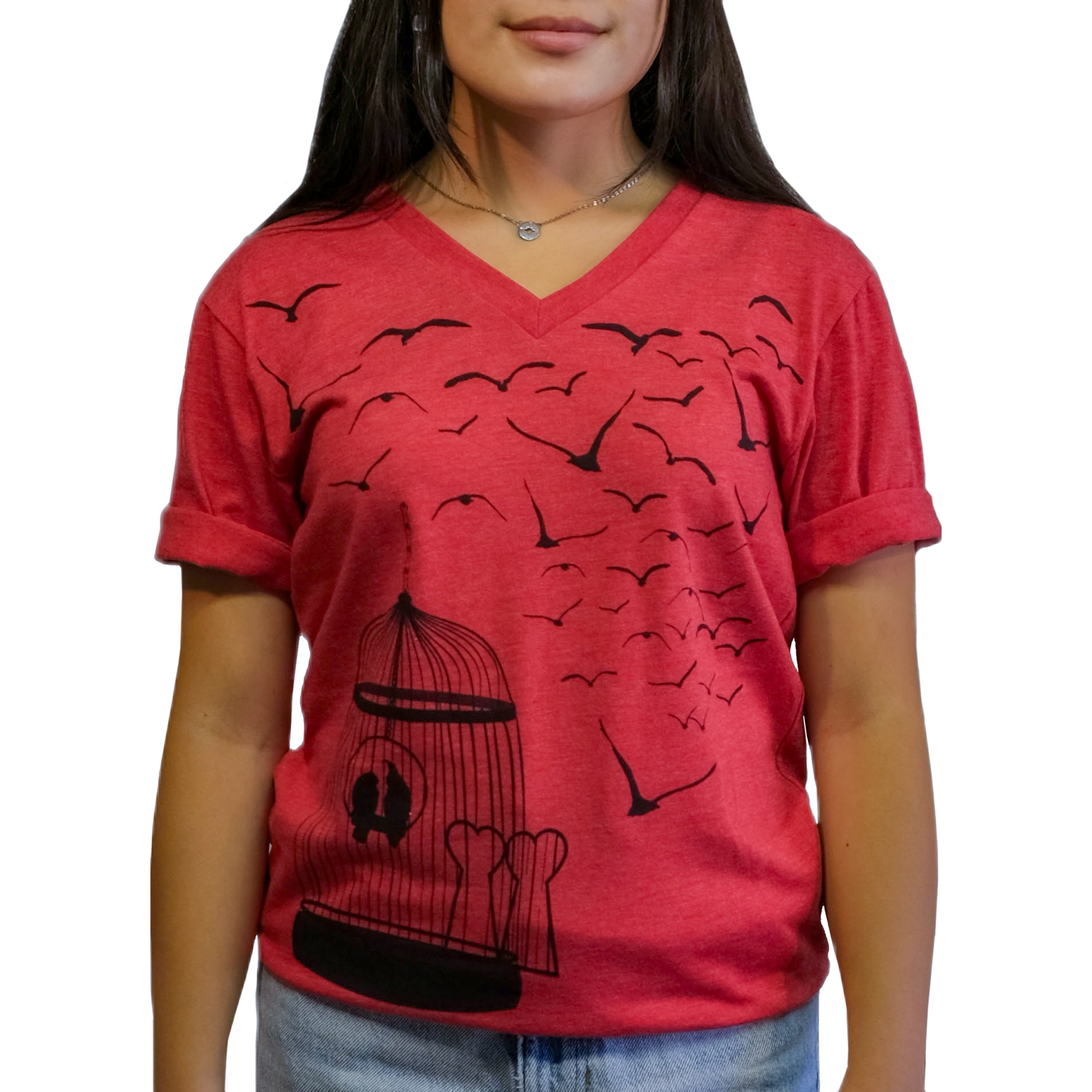 Greater Heights - T-Shirt - Red by Devils May Care