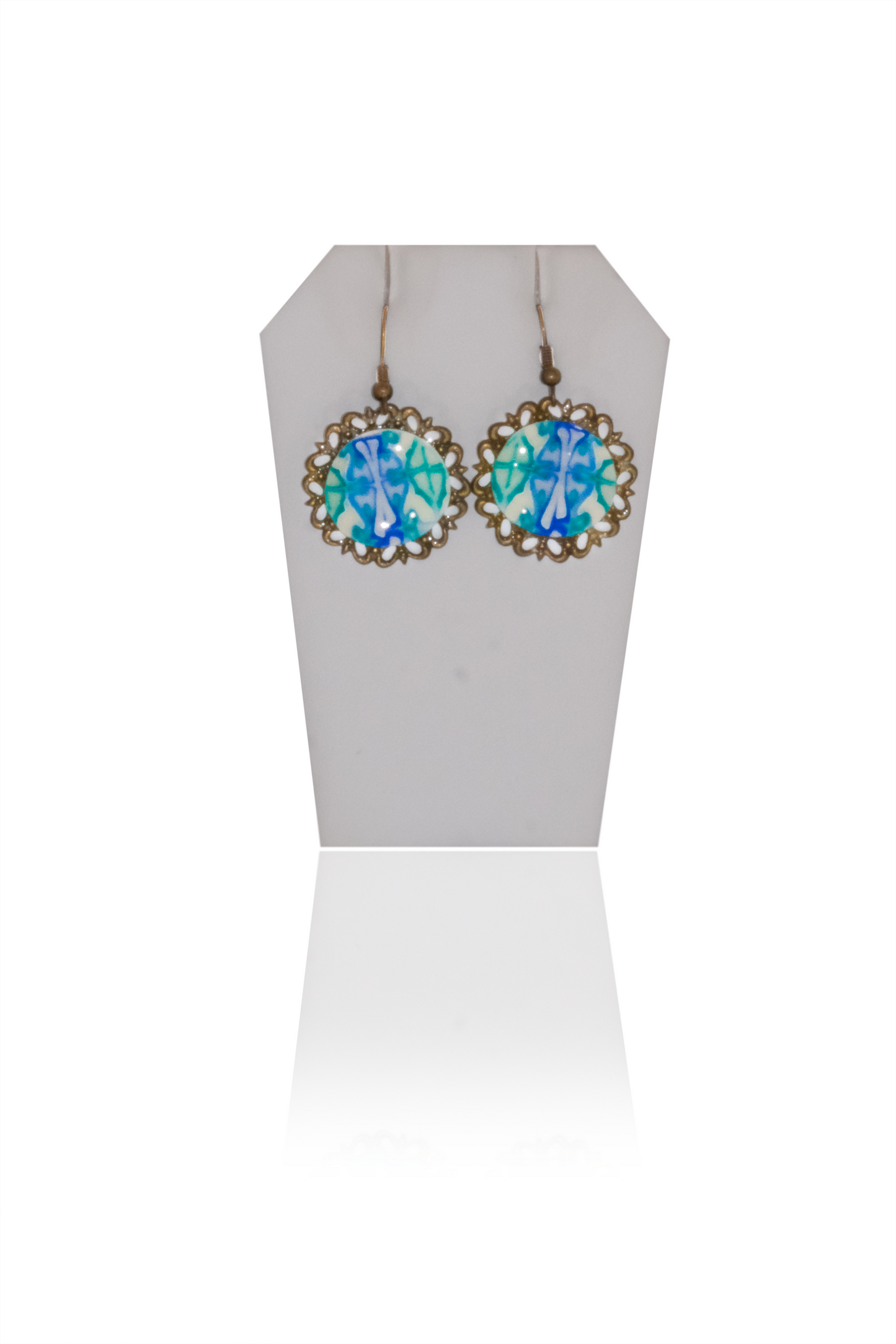 Blue Willow Earrings by Teresa Pandora Salgado