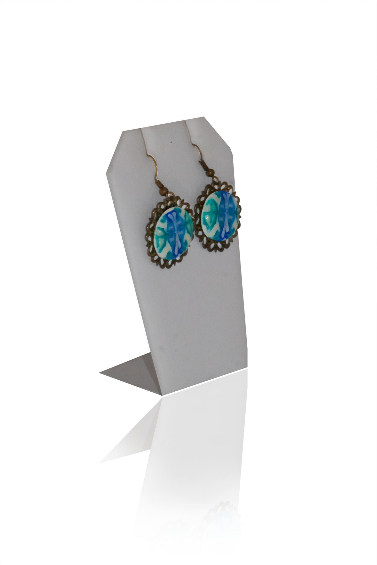 Blue Willow Earrings by Teresa Pandora Salgado