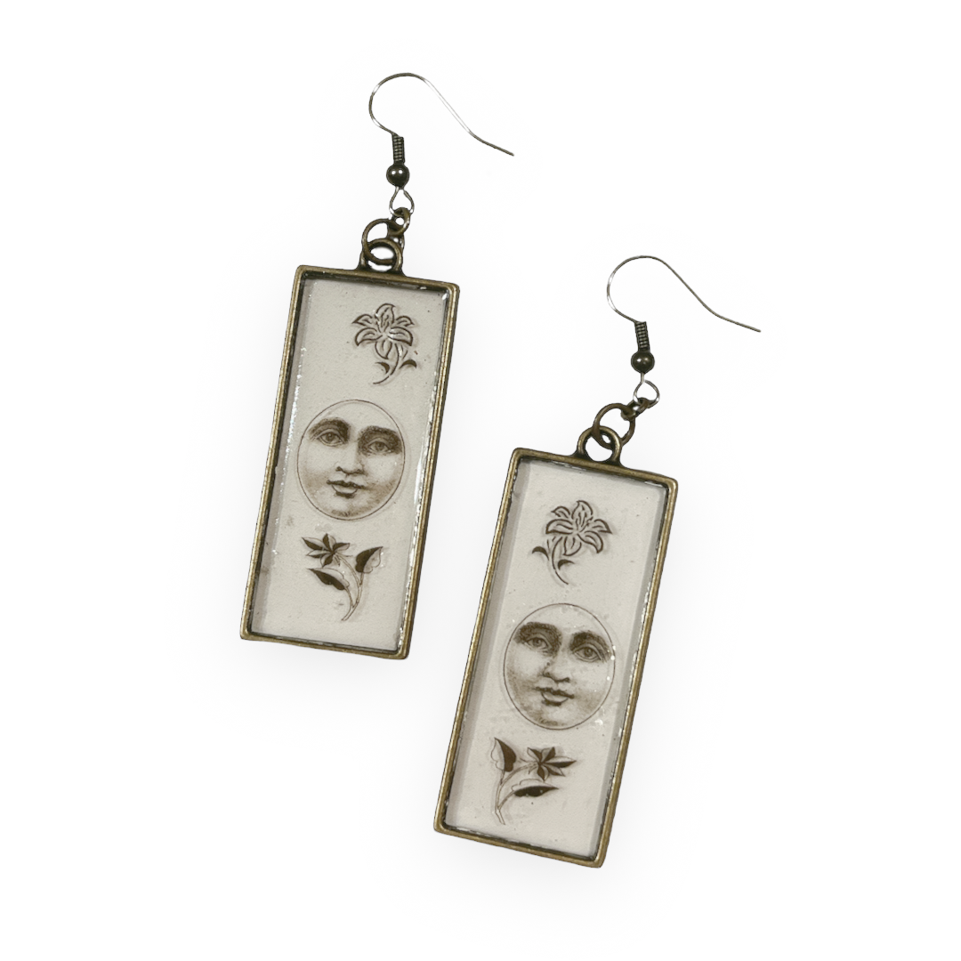 Floating Moon Earrings - by Teresa Pandora Salgado