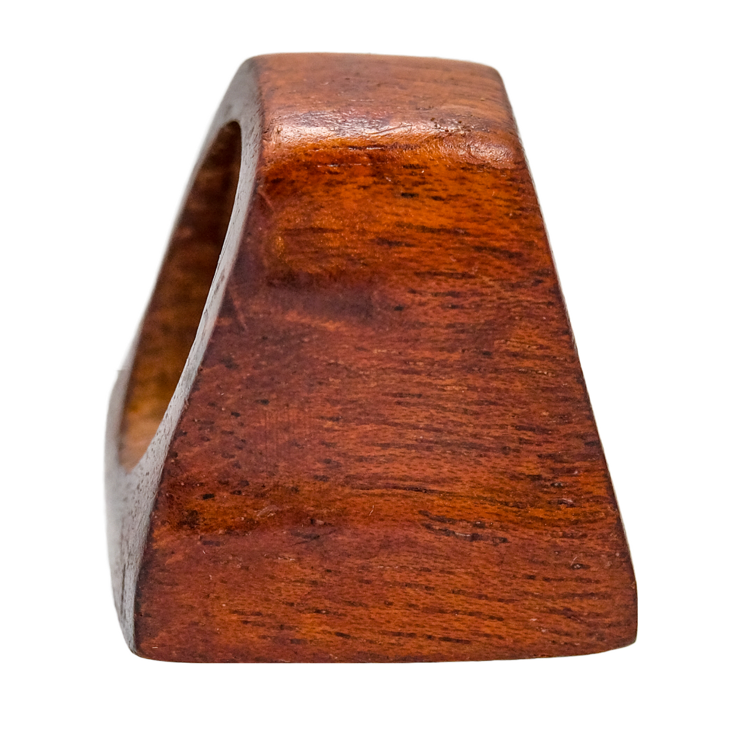 Abalone Ring - Brazilian Rosewood and Quilted Honduran Mahogany Ring - by Nicholas Howlett