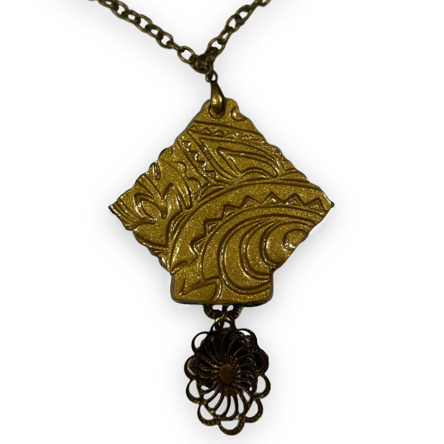 Post-Modern Hippie -Violet- Necklace by Teresa Pandora Salgado