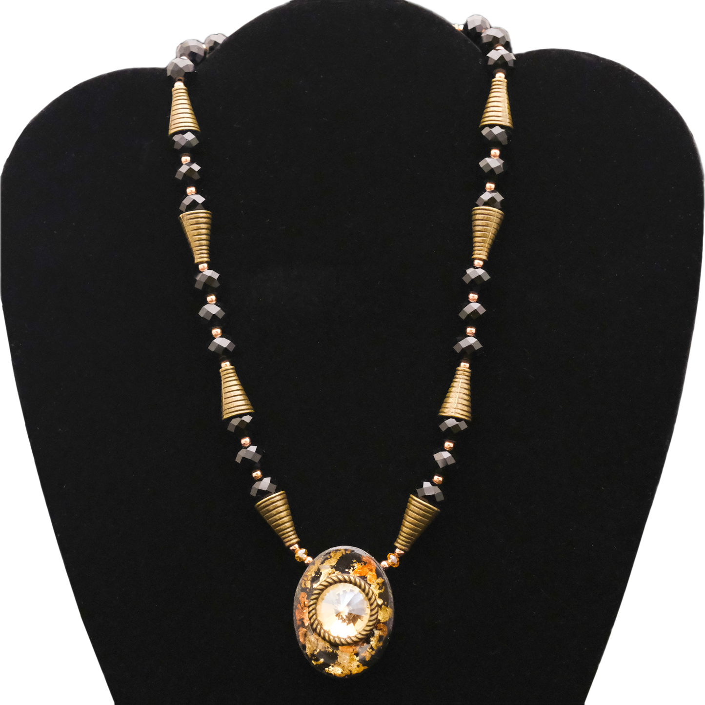 Bronze and Brazen Necklace by Teresa Pandora Salgado