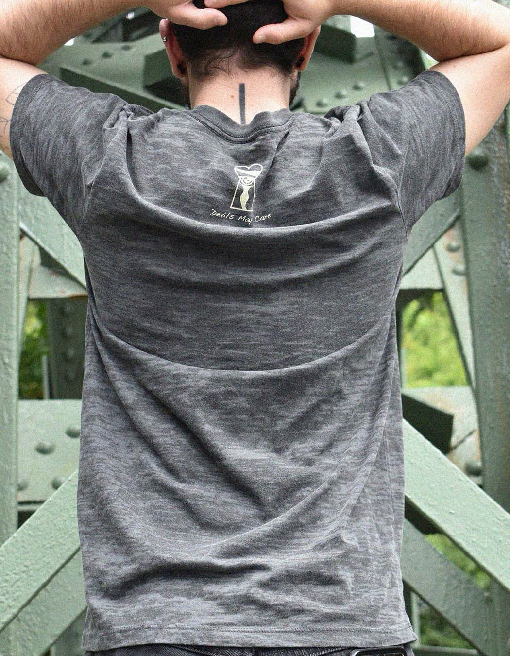 Unknown Soldier Crew Neck T-Shirt - Grey - by Devils May Care