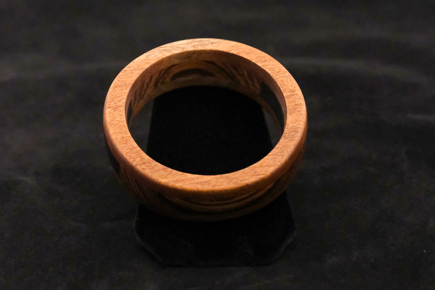 Lucky You - Walnut, Zebra and Ebony Segmented by Bangle by Nicholas Howlett