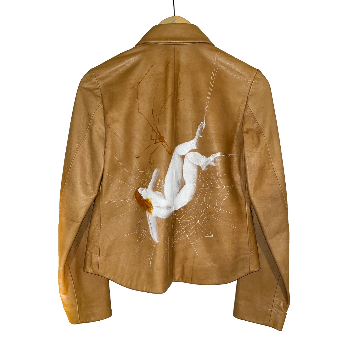 Brown Recluse - Zenith Italiana Jacket - Size 40 -Hand Painted by Mercy Vavra