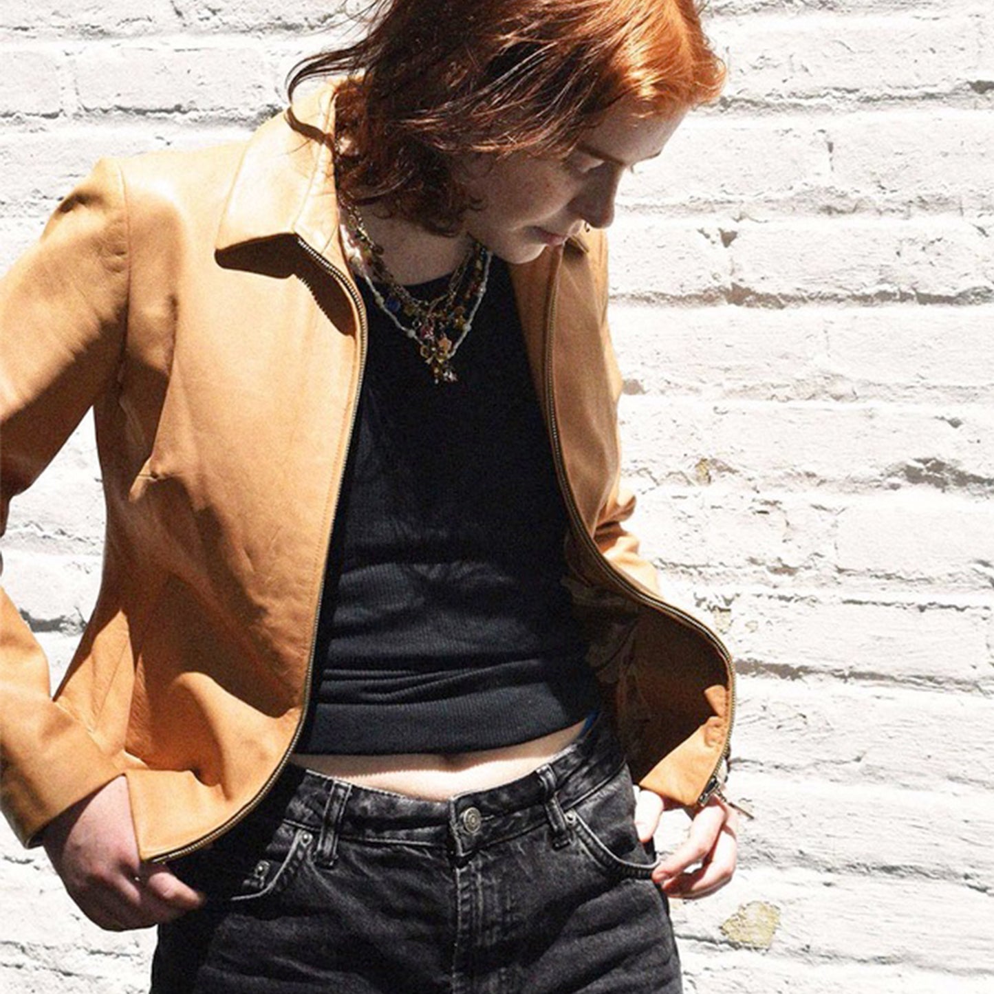 Brown Recluse - Zenith Italiana Jacket - Size 40 -Hand Painted by Mercy Vavra