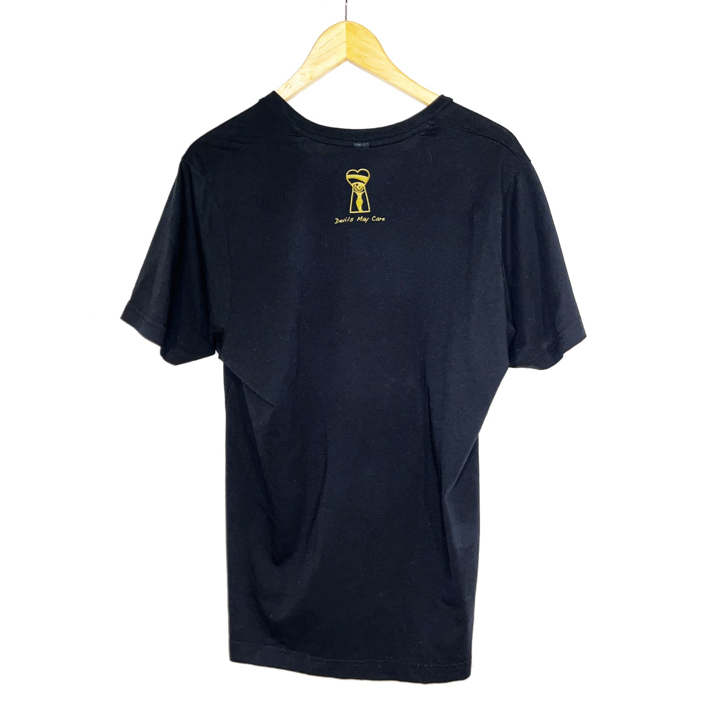I Am King V-Neck T-Shirt - Black and Gold - by Devils May Care