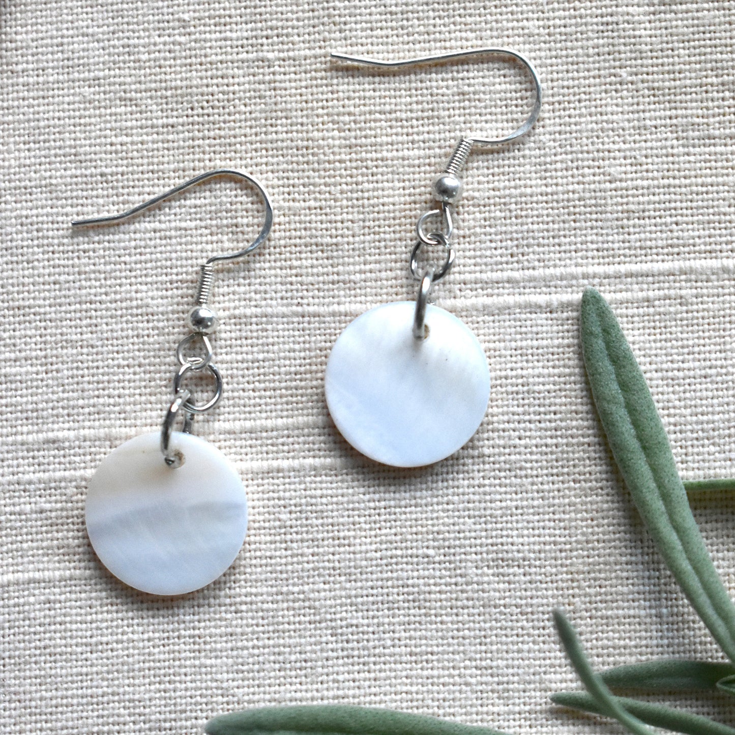 Circle of Pearl Drop Earrings by Ockway Bay Wampum