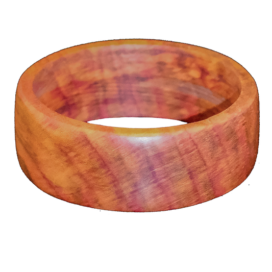 Patience - Highly Figured Italian Plum Bangle Bracelet