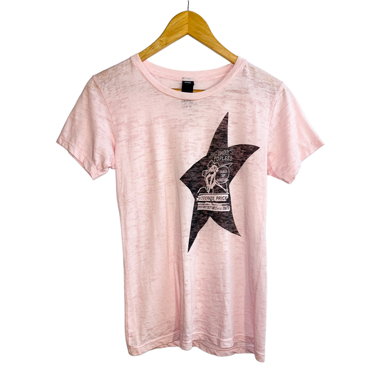 Porn Star - Pink Crew Neck T-shirt -Size SM - by Devils May Care