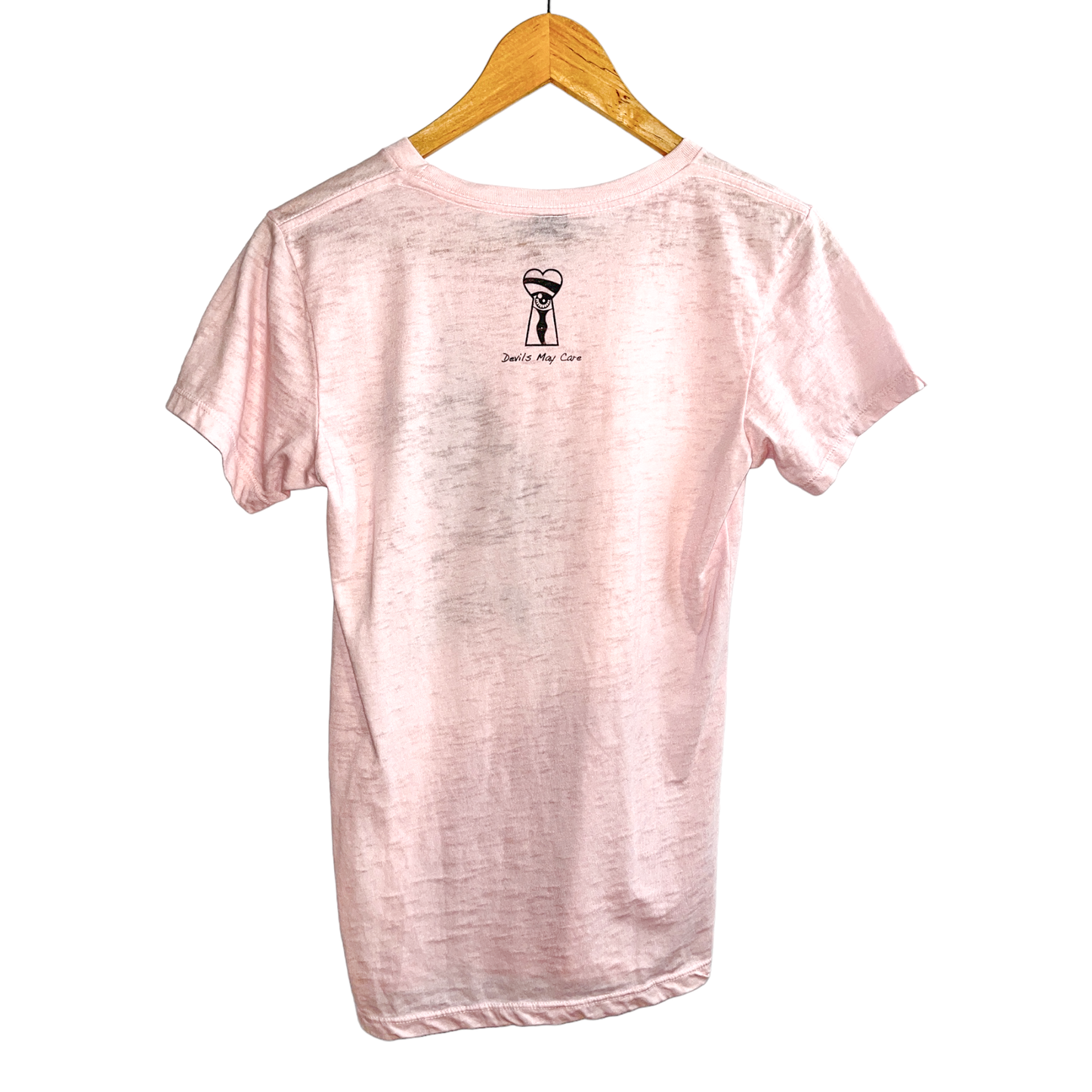 Porn Star - Pink Crew Neck T-shirt -Size SM - by Devils May Care