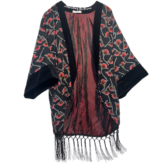 The Black Dahlia Kimono - Size Medium by Skye De La Rosa