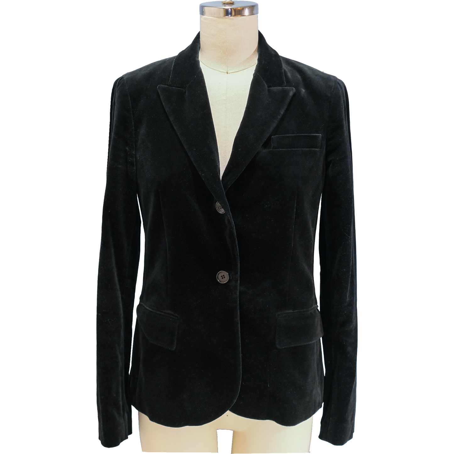 "De La Rosa" Theory Velvet Tuxedo Jacket - Size 10- Up-cycled by Skye De La Rosa