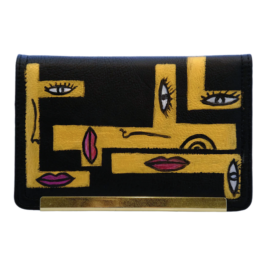 Golden Eye Crossbody Purse - Hand Painted by Temporarily Not Famous