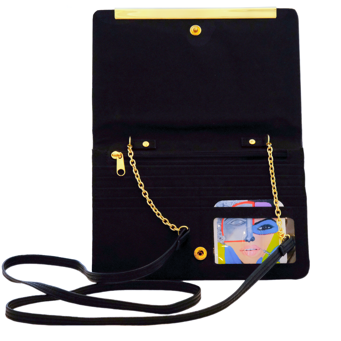 Golden Eye Crossbody Purse - Hand Painted by Temporarily Not Famous