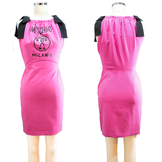 Pink Moschino Dress - Medium Size 6 -New with Tags - Made in Italy