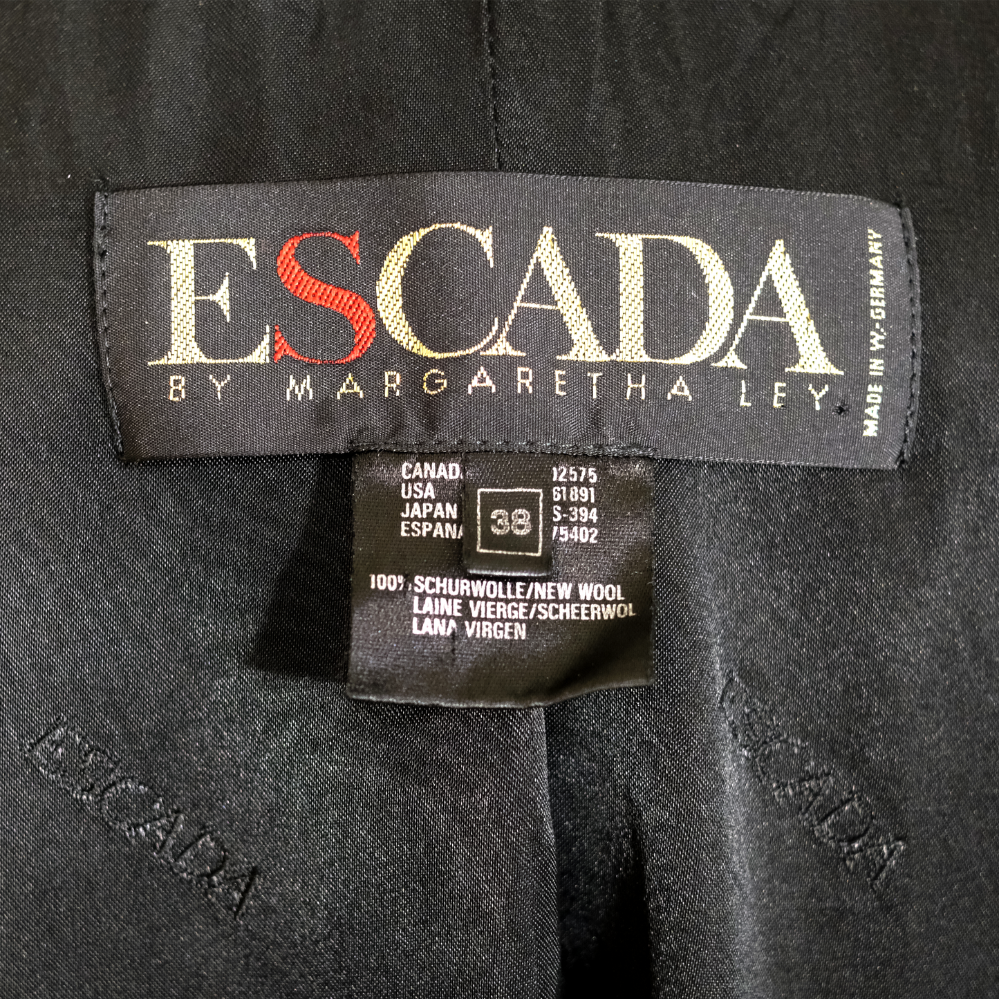 Vintage Escada Blazer - Size 38 or MD