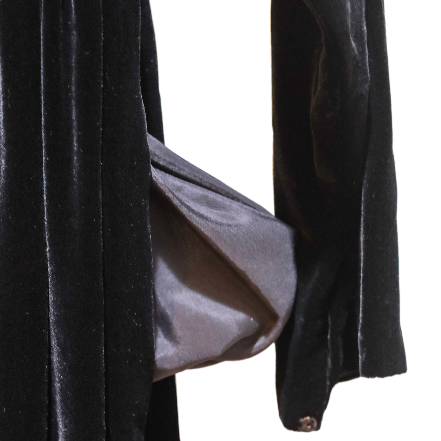 Vintage 1880's Calvin Klein Classics Black Velvet Gown- Size 4