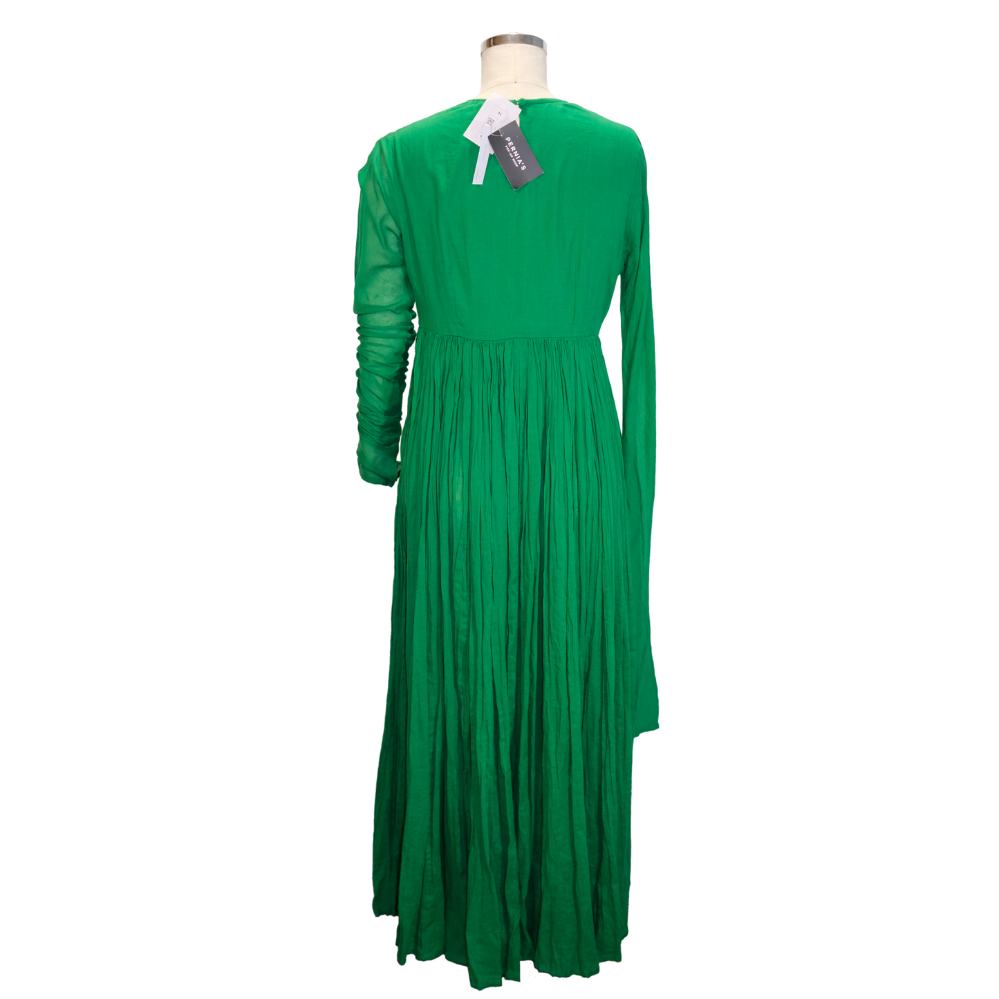 Green Maxi Dress with Extra Long Sleve - NWT - Pernia's Pop Up Shop - Size Med - Pre-owned