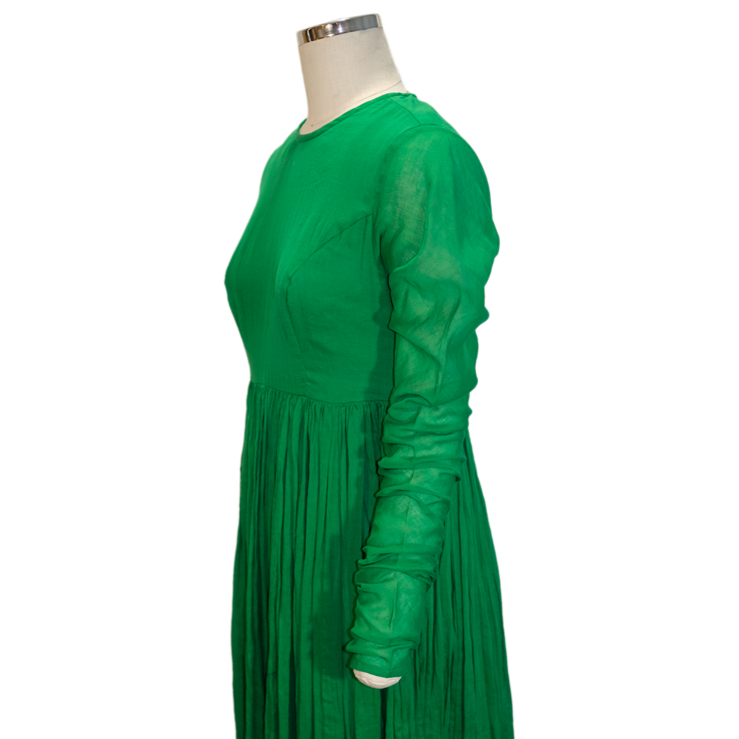 Green Maxi Dress with Extra Long Sleve - NWT - Pernia's Pop Up Shop - Size Med - Pre-owned