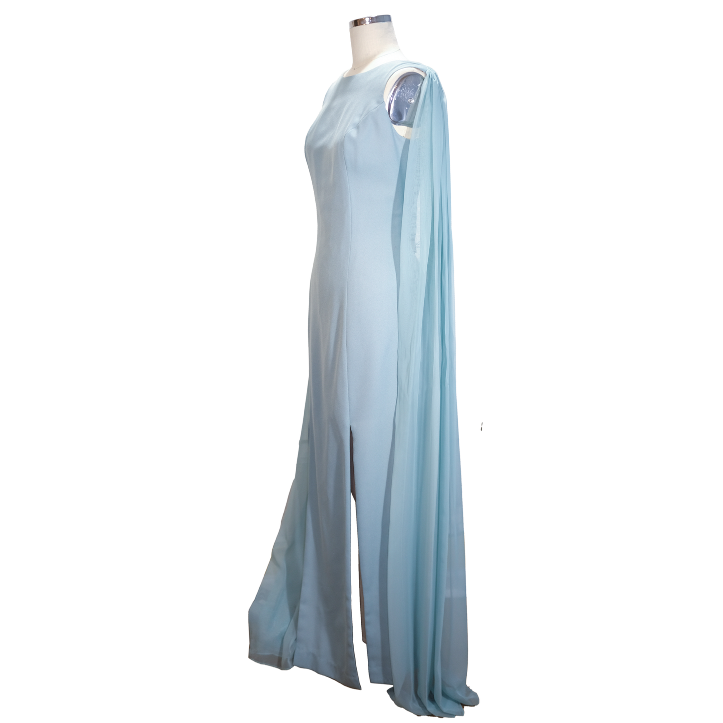 Vintage Dessy Creations Powder Blue Gown - Size 10 - Made in the USA