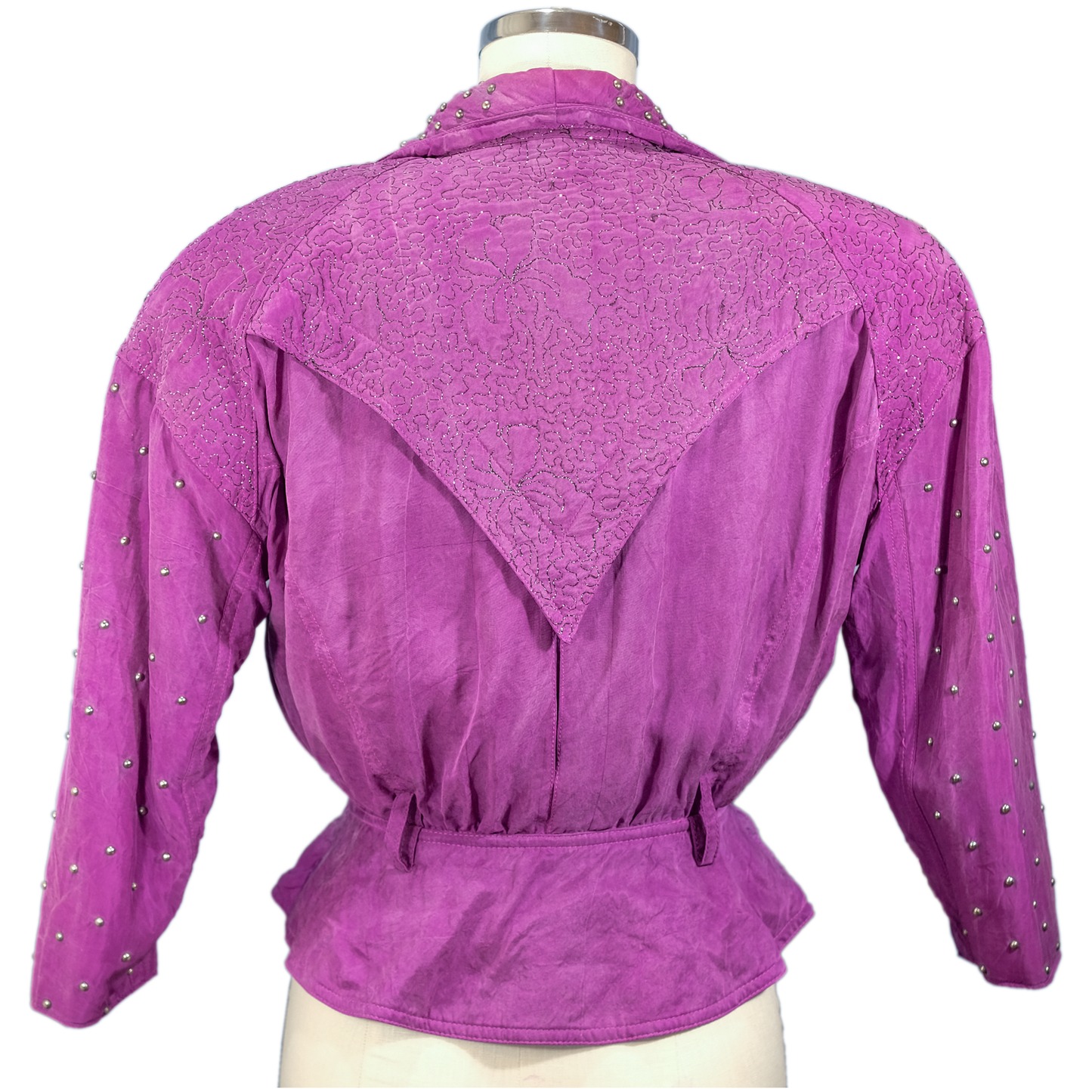 Vintage Cache Purple Studded Jacket - Size Medium - Pre-owned