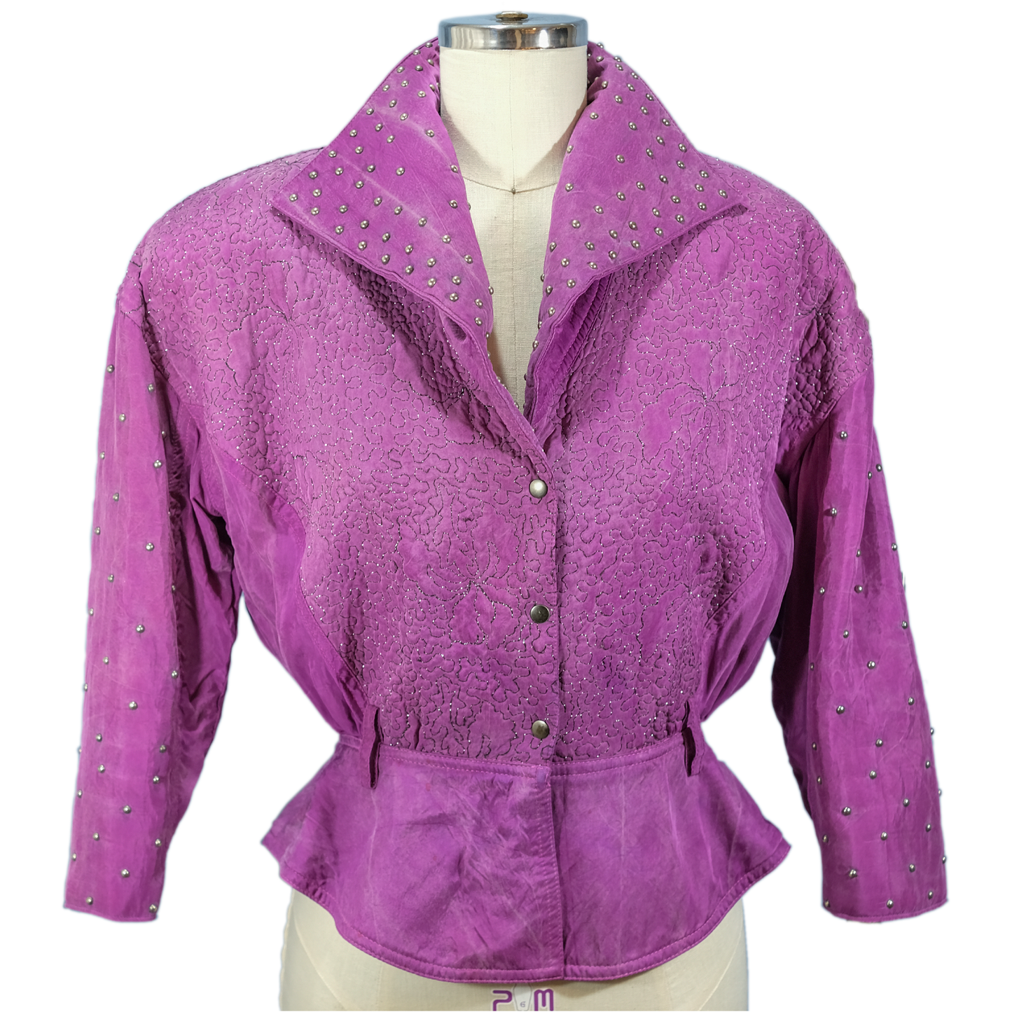 Vintage Cache Purple Studded Jacket - Size Medium - Pre-owned