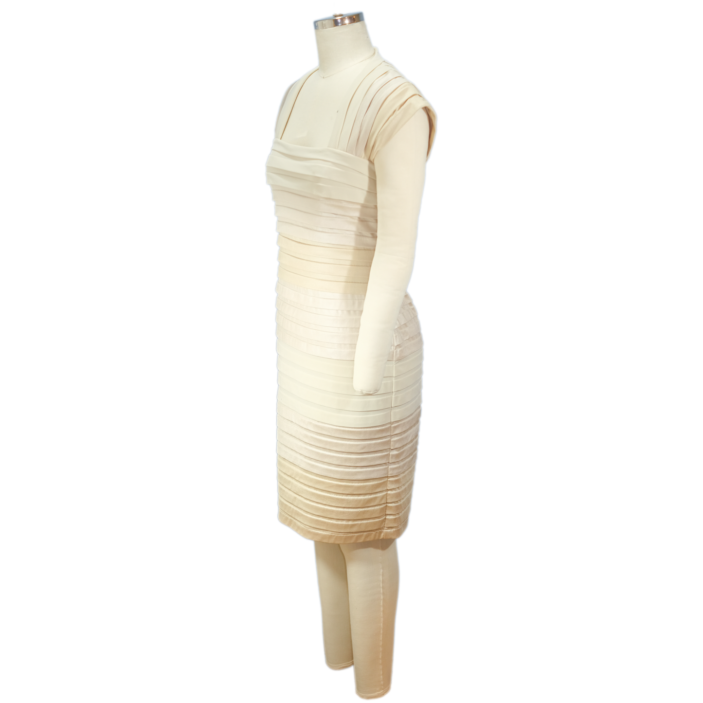 Cream Ombre Tadashi Shoji Bandage Style Cocktail Dress - Size MD - Pre-owned