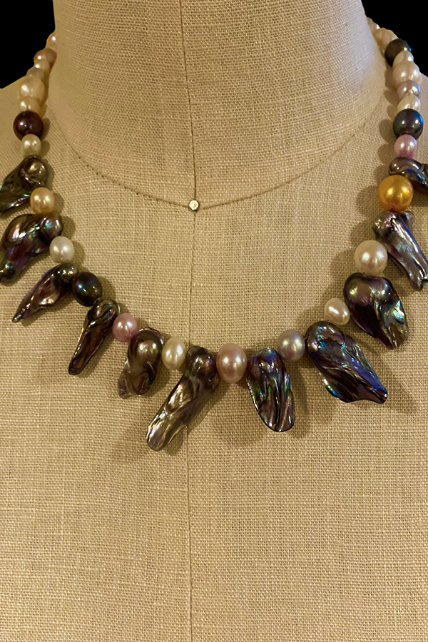 The Sirens' Jewels - Fresh Water Pearl Necklace - by Deb Nevin