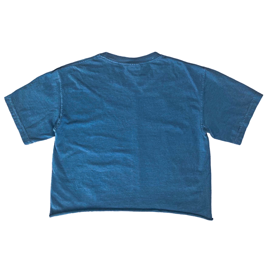 Blue - Cropped T-Shirt - By Temporarily Not Famous