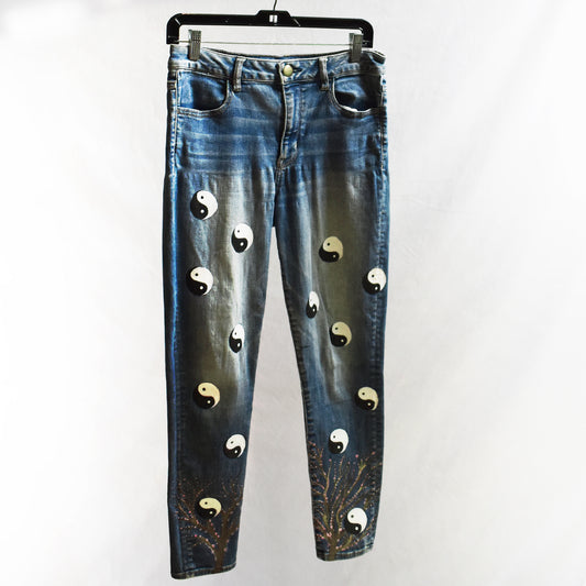 Yin-Yang Jeans - Size 10 by Isabel Zoe